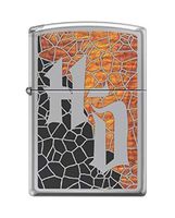Custom Personalized Zippo High Polish Chrome Harley-Davidson Crackle Design Windproof Lighter Free Engraving #229156