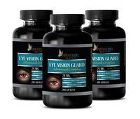 Vision Plus Eye Vitamin and antioxidant - Eye Vision Guard 24 MG - Advanced Complex - Bilberry Herbal Supplement - 3 Bottles 600 Softgels