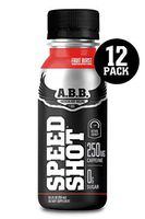 American Body Building (ABB) Speed Shot, Caffeine Shake, Pre-Workout, Intense Energy Shot with Zero Sugar, Fruit Burst Flavored Ready to Drink 8.5 oz Bottles, 12 Count