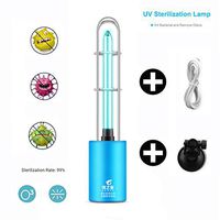 DWSFADA Portable UV Steriliser Light, Mini Travel Wand UV Lamp, 99ï¼… Hand Sanitizer Travel and Air Clean for Car Travel Household Toilet Deodorization
