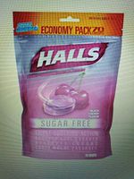 Halls Sugar Free Menthol Cough Drops - Black Cherry - 70 Count Economy Pack