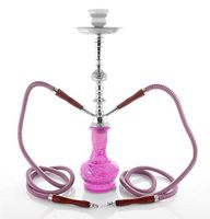 2 Hose 20" Pink Music Hookah Shisha nargila narguile Nargile Glass Store Sale