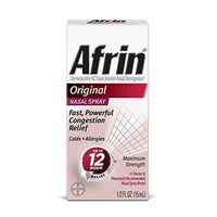 Afrin Nasal Spray 12 Hour Relief, Original, 0.5 fl oz (Pack of 3)