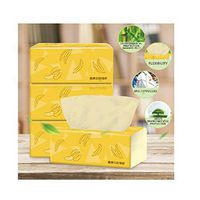 MOVEmen Household Toilet Paper Pumping Toilet Paper Towels Tissue Paper Napkins Pumping 4 Packs of Paper Roll Paper Towels Paper Hand Toilet Towels