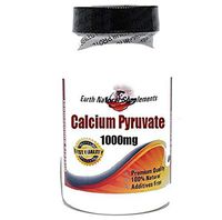 Calcium Pyruvate 1000mg * 200 Capsules 100% Natural - by EarhNaturalSupplements