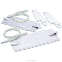 Leg Bag Systems-Description: Vented Urinary Leg Bag Combination Pack Includes: 1 Vented Leg Bag, 1 Extension Tubing (18") w/ Vacuum Relief Valve, & 1 Pair Fabric Leg Bag Straps (23") Size: Medium: 10" Length Capacity: 18 fl oz (540 ml) - UOM = Box of 10