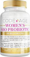 Codeage SBO Probiotics Women’s, 50 Billion CFUs* Per Serving, Multi Strain Soil Based Organisms Blend and Organic Fermented Botanical Blend, Whole Food Supplement, 60 Capsules