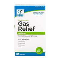 Quality Choice Extra Strength Gas Relief Simethicone 125mg. Softgel 30 Count  ,  Boxes (Pack of 6)