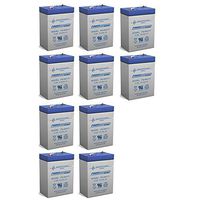 6V 4.5AH SLA Battery for Streamer-Power Fire Vulcan - 10 Pack