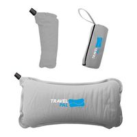 Travel Pal Therapeutic Self Inflating Lumbar Support Pillow Grey Comfortable Orthopedic Portable Inflatable Tailbone Spine Coccyx and Sciatica Pain Relief for Work Driving, Uber, Camping, Flights