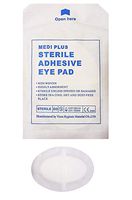 Pack of 100 Medi Plus Adhesive Oval-Shaped Eye Pads