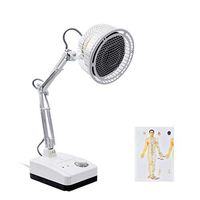 OCYE Infrared Heat Lamp, Mineral Therapy, Pain Relief for Neck, Back, Shoulder, Knee, with 360° Rotating Head, Adjustable Angle, with Wheels