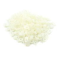 LICTOP 1/8 Inch (3mm) Nylon Screw Wire Clips R-Type Clip Cable Clamp Fasteners Tubing Clips for Wire Management White (200Pcs)