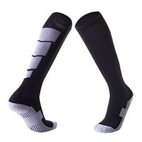 Elonglin 3 Pairs Compression Socks for Men and Women Seamless Toe Seams Ideal for Sports, Work, Flight, Pregnancy Color 1
