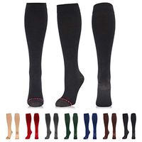 NEWZILL Compression Dress Sock (15-20mmHg) for Men & Women - Cotton Rich Comfortable Socks - BEST Stockings for Business Casual, Running, Medical, Athletic, Edema, Diabetic (S/M, Black)