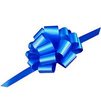 Large Royal Blue Ribbon Pull Bows - 9" Wide, Set of 6, Healthcare Workers Support Ribbon, Easter, Police Support, Bows for Gifts, Christmas, Presents, Birthday, Gift Basket, Fundraiser, Graduation