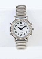 LS&S Talking Ladies Watch with Rhinestones
