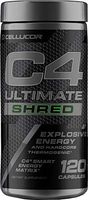C4 Ultimate Shred Pre Workout Capsules | Weight Loss Supplement for Men & Women with Ginger Root Extract| 120 Capsules