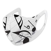 Mouth Masks for Dust Protection Anti Face Mask Washable Earloop Mask Musical Notes
