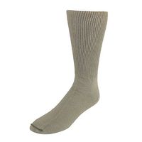 Extra Wide Sock Co. Men's Big & Tall Cotton Medical Socks, Tan