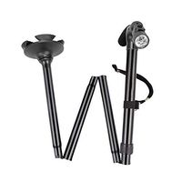 Foldable Walking Stick Height Adjustable and Lightweight Non-Slip Walking Stick Built-in LED Light Suitable for Men and Women