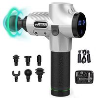 Muscle Massage Gun - Massage Gun - Muscle Hammer Massager Gun - Massage Gun for Athletes Quiet - Electric Handheld Pain Relief Machine - Silver