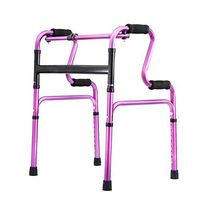 DAGCOT Light Overhead Frame/Walker/Disabled Walking Frame Blue/Red/Brass Wheelless Elderly Stainless Steel Walker,Purple,A#