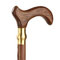ELIUSI Natural Wood Walking Stick for Men and Women, Lightweight Strong Wood Canes with Rubber Tip,Canes_34inch