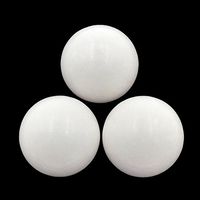 AD Beads Natural Gemstone Harmony Round Ball Crystal Healing Sphere Massage Rock 20~50mm (15 White Jade, 30mm)