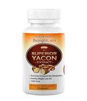 Superior Yacon Extract - All Natural Healthy Weight Loss Pills - Curbs Appetite and Regulates Hunger Hormone