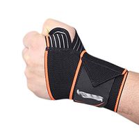 Amamcy Reversible Sport Wrist Wrap Adjustable Wrist Support Braces - Strength Training Powerlifting Tennis Basketball Weightlifting - for Women and Men