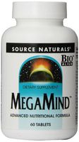 Source Naturals MegaMind Advanced Nutritional Formula & Dietary Supplement - 60 Tablets