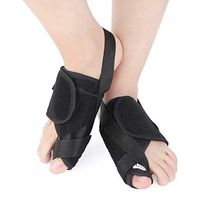 MOXIN Bunion Corrector Big Toe Splint Brace for Hallux Valgus Pain Relief, Overlapping Toe, Turf Toe, Day Night Support, Treat and Prevent Nylon Strap,Black,S(30to36code)