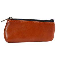Tobaccos Pouch, PortablePouch Bag Case Holder Zippered PU Leather for Preserving Tobaccos Smoking Pipes