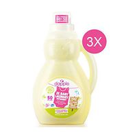 Hypoallergenic Dapple 3X Baby Laundry Detergent Fragrance Free Baby Friendly 50 Loads in A Bottle