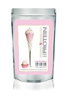 Protein Milkshake Organic Protein Powder - Cupcake Batter - Grass Fed Whey Protein, Low Carb (22g Protein, 3g Carb,110 Cal), Keto, WW, Gluten Free, Natural Flavor + Sweetener - 1 Pound,15 Servings