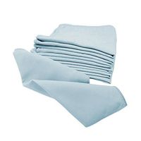 KegWorks Microfiber Suede Glass Cleaning Cloth - 12" x 12" - Light Blue - 6 Pack