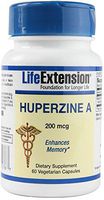 Life Extension Huperzine A 200 Mg Vegetarian Capsules, 60 Count