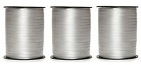 Curling Ribbon (Silver) 3/16-Inch Wide by-500 Yards Each Spool (3 Pack)