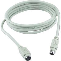 QVS Mini6 Male to Female PS/2 Keyboard/Mouse Extension Cable CC321-20