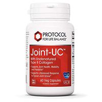 Protocol For Life Balance - Joint-UC - Natural Mineral Source with Undenatured Type II Collagen to Support Joint Health, Mobility and Flexibility - 60 Veg Capsules