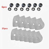 Forno Set of Activated Carbon PM2.5 Filters, Active Carbon Filters for Mesh or Neoprene Mask (25)