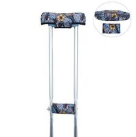 Crutch Pads Underarm Pad for Crutch with Crutch Hand Grip Covers Fits Most Standard Sized Crutches, Comfortable Crutch Accessories Underarm Pad and Hand Grips Cover to Relieve Pressure (Parrot)