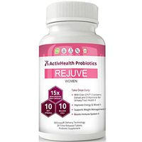 Rejuve Women's Probiotics with Cranberry Flavor and Scientifically Verified Strains, 10 Strains, 10 Billion CFU, 30 Count