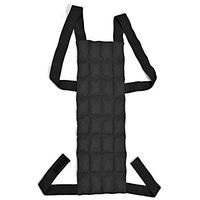Black Natural Black Shungite Adjustable Posture Correction Back Pad Brace Waist Support Improves Posture Alleviates Meditation Anxiety Healing Pain Joint Relief EMF Radiation Protection