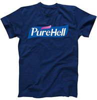 PureHell Social Distancing Coronavirus Hand Sanitizer T-Shirt Navy Medium