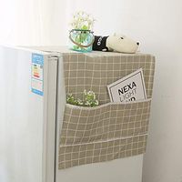 DecentGadget Fridge Dust Cover Washing Machine Top Cover Refrigerator Dust Proof Cover (Grey Cover, 27 70in)