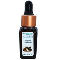 Patchouli Essential Oil-100% Pure & Therapeutic Grade for Aromatherapy, Relaxation, Steamer, Massage, Positive Mood, Meditation & Yoga, Perfumery, Baths, Hair Care, Saunas - 12ml (Approx 200 Drops)