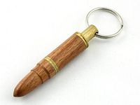Skyway Bullet Cigar Punch Cutter with Ejector and Key Ring - Rosewood