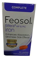 Feosol Bifera Complete Iron Caplets, 30 Count (Pack of 3)
